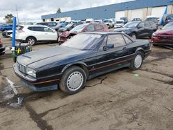 Salvage cars for sale at Woodhaven, MI auction: 1989 Cadillac Allante