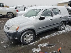 Honda salvage cars for sale: 2006 Honda CR-V LX