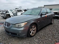 Salvage cars for sale at Hueytown, AL auction: 2007 BMW 525 I