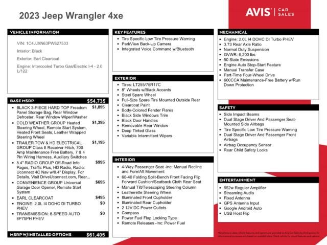 2023 Jeep Wrangler 4XE