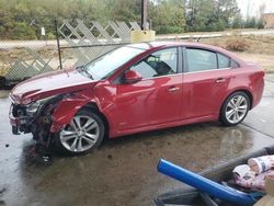 Salvage cars for sale at Gaston, SC auction: 2013 Chevrolet Cruze LTZ