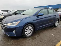 Salvage cars for sale at Woodhaven, MI auction: 2019 Hyundai Elantra SE