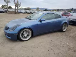 Salvage cars for sale from Copart San Martin, CA: 2005 Infiniti G35