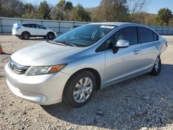 Salvage cars for sale from Copart Prairie Grove, AR: 2012 Honda Civic LX