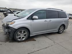 Toyota Sienna Sport salvage cars for sale: 2011 Toyota Sienna Sport