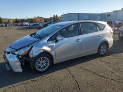 Salvage cars for sale at Vallejo, CA auction: 2017 Toyota Prius V