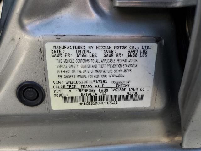 2004 Nissan Sentra 1.8