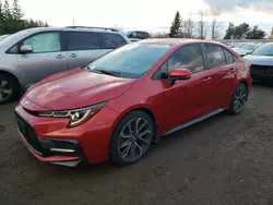 Salvage cars for sale at Bowmanville, ON auction: 2020 Toyota Corolla SE