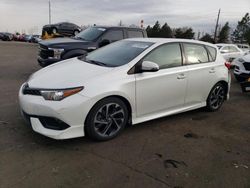 Salvage cars for sale at Denver, CO auction: 2018 Toyota Corolla IM