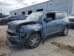 Salvage cars for sale at Jacksonville, FL auction: 2018 Jeep Renegade Latitude