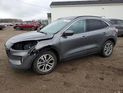 Salvage cars for sale at Portland, MI auction: 2021 Ford Escape SEL