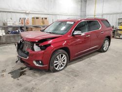 Chevrolet Vehiculos salvage en venta: 2019 Chevrolet Traverse High Country