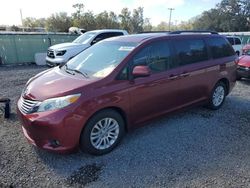 Salvage cars for sale at Riverview, FL auction: 2017 Toyota Sienna XLE