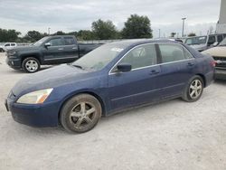 Salvage cars for sale from Copart Apopka, FL: 2004 Honda Accord EX