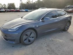 Salvage cars for sale at Savannah, GA auction: 2019 Tesla Model 3