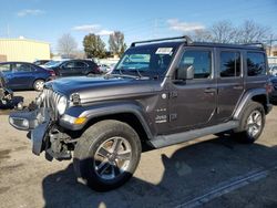 Salvage cars for sale at Moraine, OH auction: 2018 Jeep Wrangler Unlimited Sahara