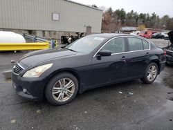 Salvage cars for sale at Exeter, RI auction: 2010 Infiniti G37