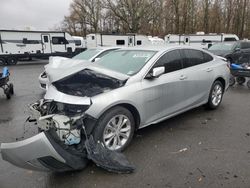 Chevrolet salvage cars for sale: 2020 Chevrolet Malibu LT