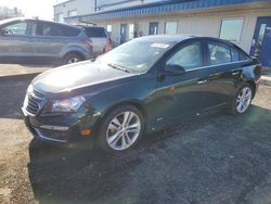 Salvage cars for sale at Mcfarland, WI auction: 2015 Chevrolet Cruze LTZ