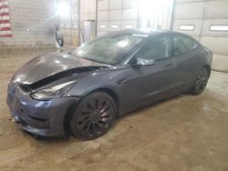 Salvage cars for sale at auction: 2021 Tesla Model 3