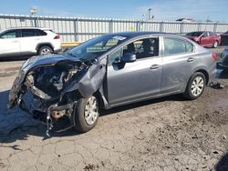 Honda Civic salvage cars for sale: 2012 Honda Civic LX