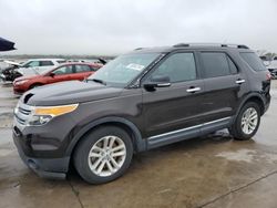 Salvage cars for sale at Grand Prairie, TX auction: 2013 Ford Explorer XLT