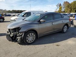 Salvage cars for sale at Dunn, NC auction: 2016 Nissan Sentra S