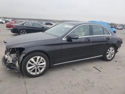 Salvage cars for sale at Grand Prairie, TX auction: 2019 Mercedes-Benz C300