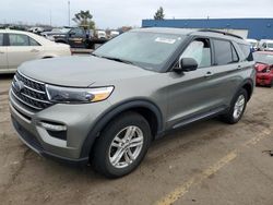 Salvage cars for sale at Woodhaven, MI auction: 2020 Ford Explorer XLT