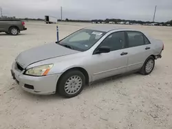 Salvage cars for sale at New Braunfels, TX auction: 2006 Honda Accord Value