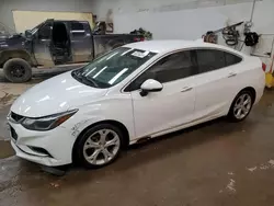 Salvage cars for sale at Davison, MI auction: 2017 Chevrolet Cruze Premier