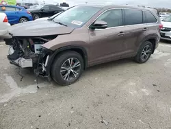 Toyota salvage cars for sale: 2018 Toyota Highlander LE