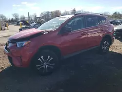 Salvage cars for sale from Copart Chalfont, PA: 2017 Toyota Rav4 LE