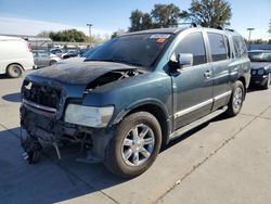 Salvage cars for sale at Sacramento, CA auction: 2004 Infiniti QX56