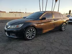 Salvage cars for sale at Van Nuys, CA auction: 2015 Honda Accord Sport