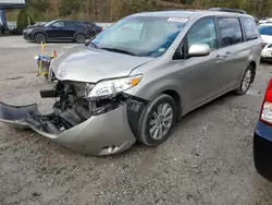 Salvage cars for sale at Hurricane, WV auction: 2017 Toyota Sienna XLE