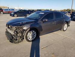 Salvage cars for sale from Copart Grand Prairie, TX: 2020 Toyota Camry LE