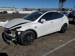 Salvage cars for sale at Van Nuys, CA auction: 2022 Tesla Model Y