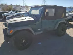 Salvage cars for sale at Littleton, CO auction: 1997 Jeep Wrangler / TJ SE