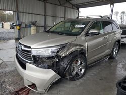 Salvage cars for sale at Cartersville, GA auction: 2015 Toyota Highlander Limited