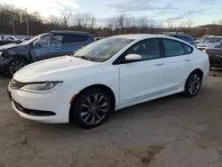 Salvage cars for sale at Marlboro, NY auction: 2015 Chrysler 200 S