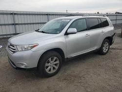 Salvage cars for sale from Copart Fredericksburg, VA: 2012 Toyota Highlander Base