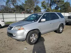 Salvage cars for sale at Hampton, VA auction: 2003 Acura MDX