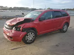 Vehiculos salvage en venta de Copart Dunn, NC: 2017 Dodge Journey SE