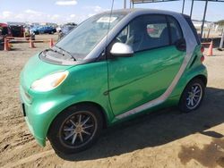 Salvage cars for sale at San Diego, CA auction: 2008 Smart Fortwo Pure