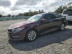 Salvage cars for sale at Riverview, FL auction: 2018 KIA Optima EX