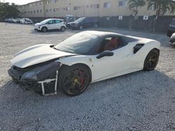 Salvage cars for sale at auction: 2017 Ferrari 488 Spider