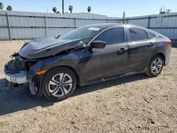 Salvage cars for sale at Mercedes, TX auction: 2017 Honda Civic LX