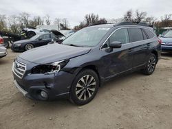 Salvage cars for sale at Baltimore, MD auction: 2017 Subaru Outback 2.5I Limited