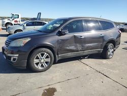 Salvage cars for sale from Copart Grand Prairie, TX: 2015 Chevrolet Traverse LT